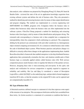 Business Rule Management Framework for Efficient N-Tier E-Business ...