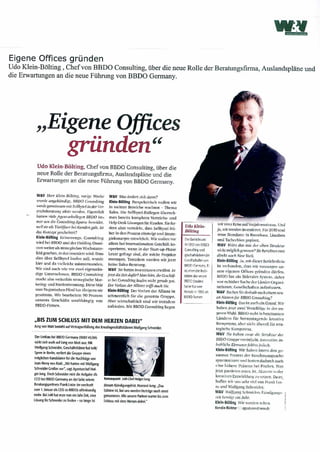 BBDO Consulting, Udo Klein-Bölting: Eigene Offices gründen