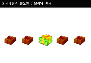 3.마케팅의 필요성 : 달라야 한다
 