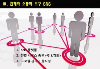 Ⅲ. 관계와 소통의 도구 SNS
 
