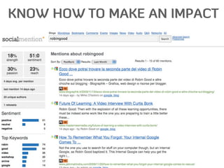KNOW HOW TO MAKE AN IMPACT
 