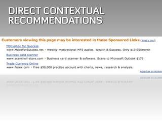 DIRECT CONTEXTUAL
RECOMMENDATIONS
 