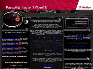 Passwörter hacken? Wozu??! February 12, 2010 