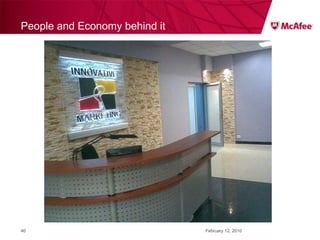 People and Economy behind it February 12, 2010 