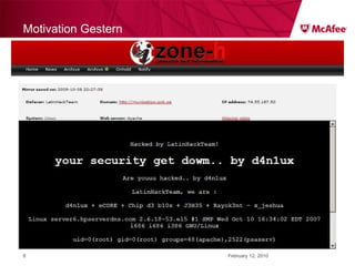 Motivation Gestern February 12, 2010 