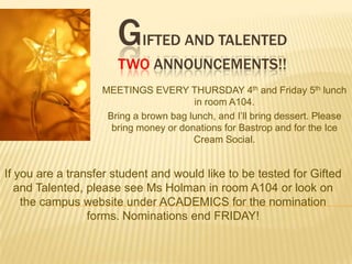 KEY CLUB WILL BE….Selling    SNOW Cones       $1.00Monday, Wednesday and FridayAfter school