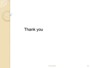 Thank you
14-03-2013 30
 