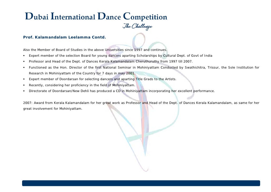 certificate for dance competition