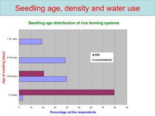 Seedling age, density and water use 