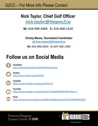 2018 - 5th Annual Golf to Conquer Cancer Info Deck V091517 