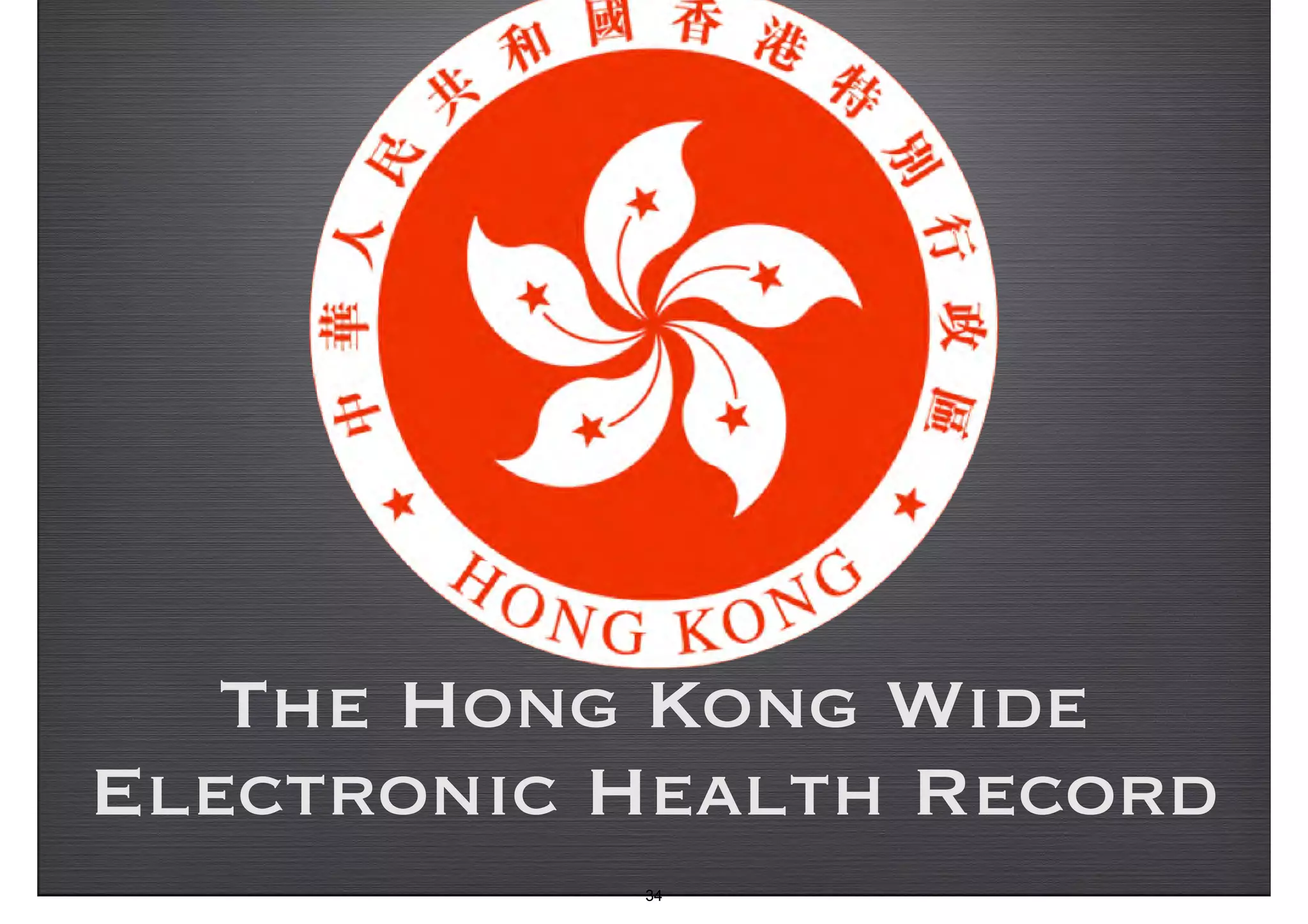 The Hong Kong Wide 
Electronic Health Record 
34 
 