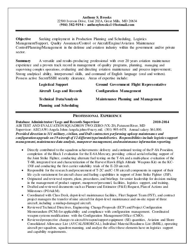 anthony brooks resume updated