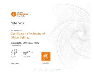 Verified Certificate available at credential.net/10146320
 