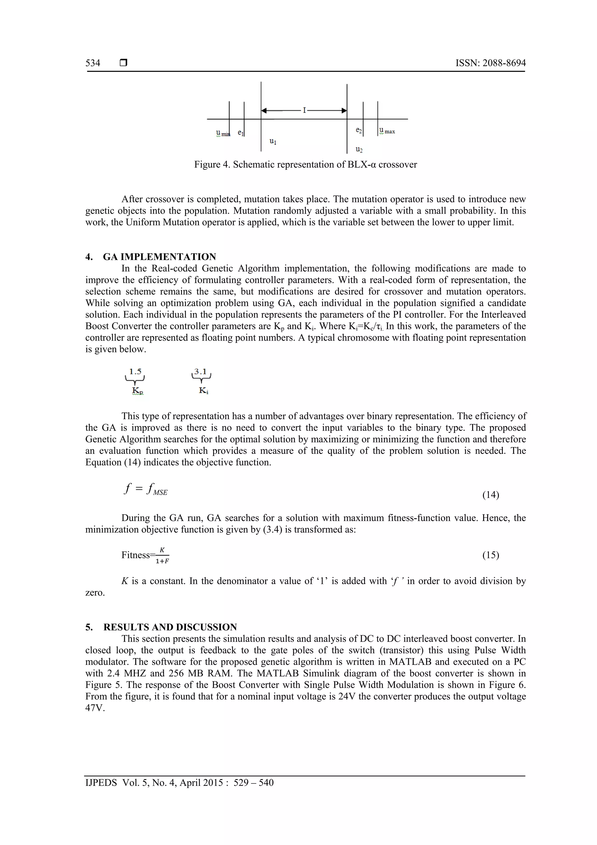 Real Coded Genetic Algorithm Based Improvement of Efficiency in ...