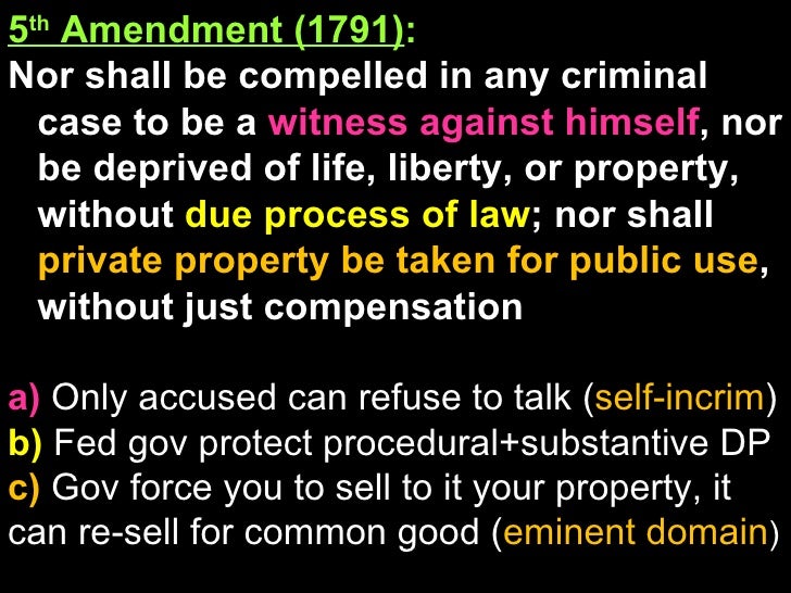 4 5 Th Amendment 4 5 Th Amendment