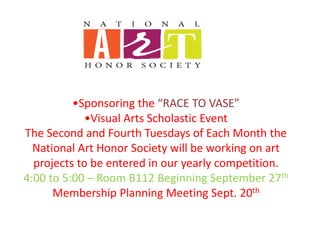 Sponsoring the “RACE TO VASE” 