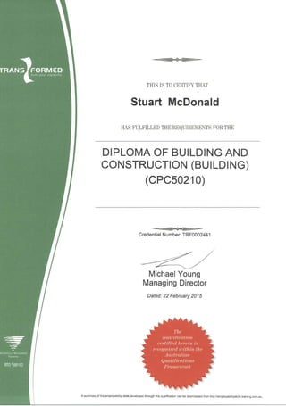 Diploma Building & Construction