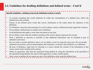Define Draftfed Steps and Explanation on Drafting Contract | PPTX