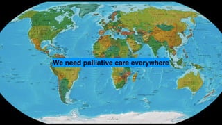 We need palliative care everywhere
 