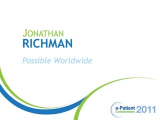 Jonathan Richman Possible Worldwide 