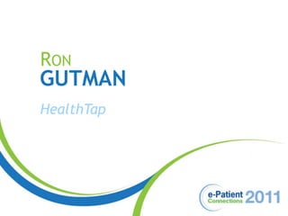 Ron Gutman HealthTap 