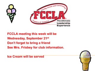 Come see what it’s all about!Come meet in the mall area on September 23.Both lunches.Find out what event matches your skills.Academic qualifiers earn letter jackets.Many different events to choose from.Meet academic coaches.See you there