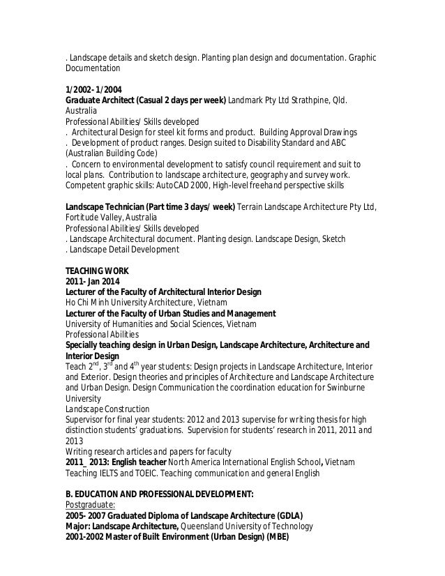 resume of van hoang