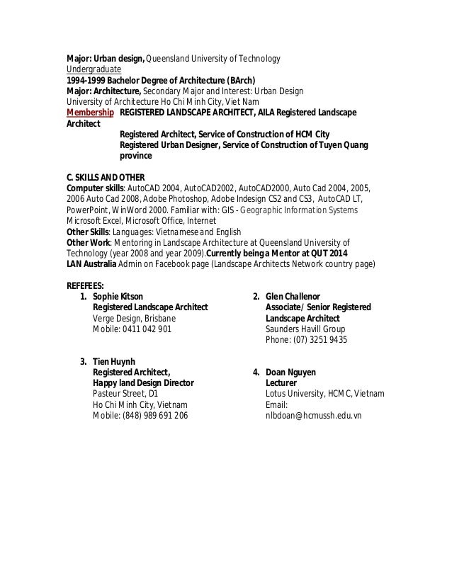 urban resume