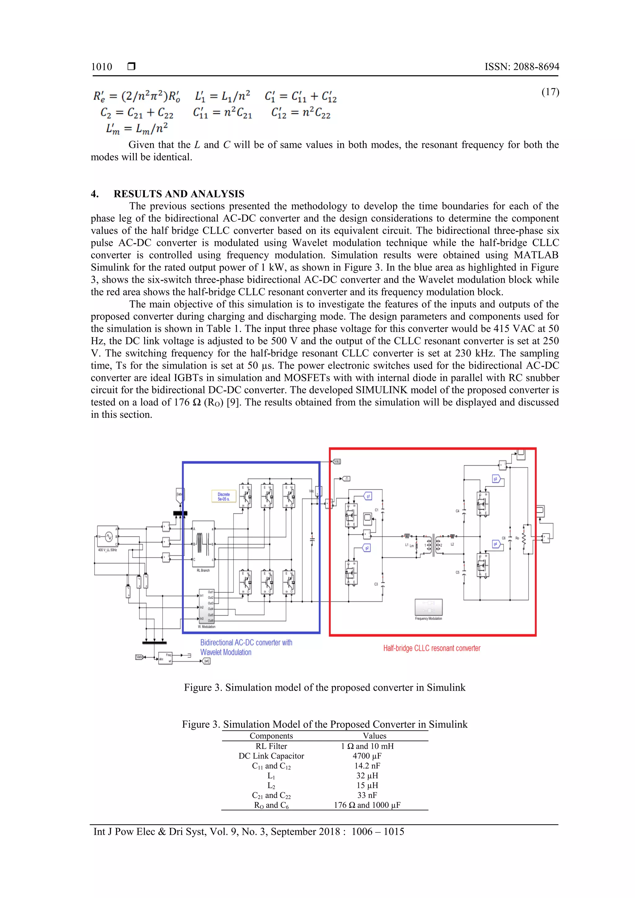 Modelling of a Two-Stage Bidirectional AC-DC Converter using Wavelet ...