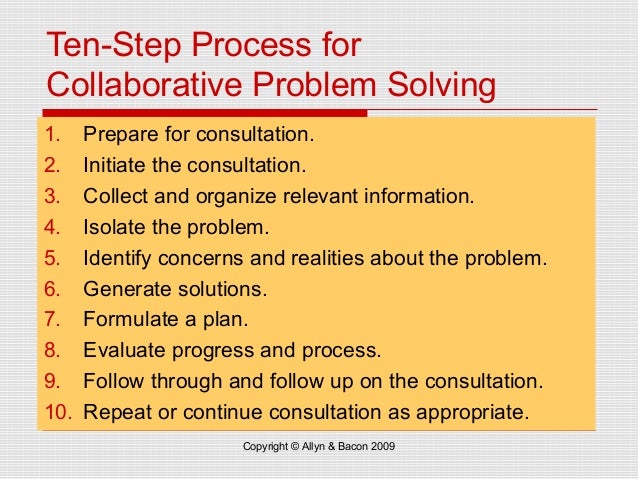 what is collaborative problem solving techniques