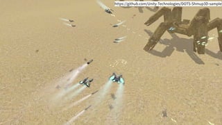 https://github.com/Unity-Technologies/DOTS-Shmup3D-sample
 