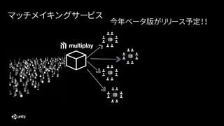 マッチメイキングサービス
今年ベータ版がリリース予定！！
 