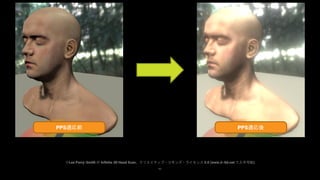 92
※Lee Perry-Smith の Infinite 3D Head Scan。クリエイティブ・コモンズ・ライセンス 3.0 (www.ir-ltd.net で入手可能)
PPS適応前 PPS適応後
 