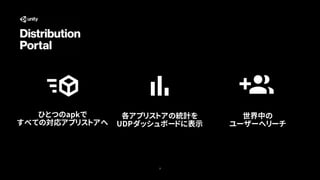 【Unite Tokyo 2019】ゲームをもっと多くの人へ Unity Distribution Portalで広がる可能性と未来