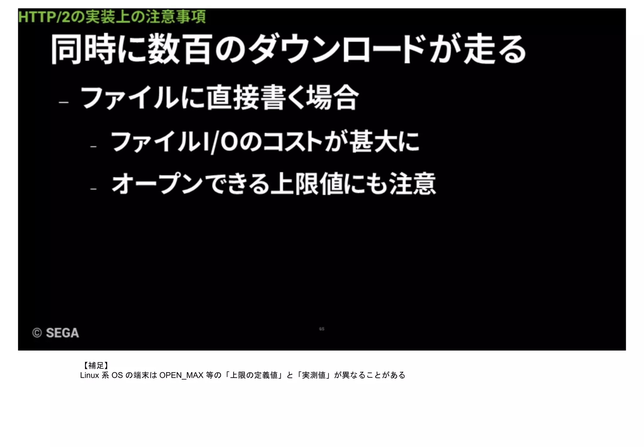【補足】
Linux 系 OS の端末は OPEN_MAX 等の「上限の定義値」と「実測値」が異なることがある
 