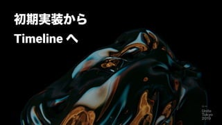 初期実装から
Timeline へ
35
 