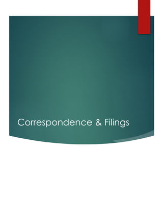 Correspondence & Filings
 