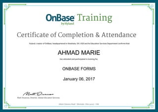 AHMAD MARIE
ONBASE FORMS
January 06, 2017
 