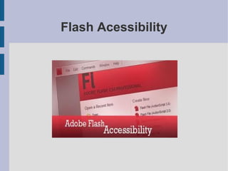 Flash Acessibility
 
