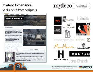 mydeco Experience Seek advice from designers 