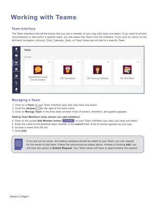 Getting started with microsoft teams | PDF