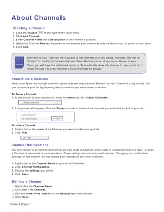 Getting started with microsoft teams | PDF