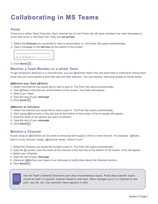 Getting started with microsoft teams | PDF