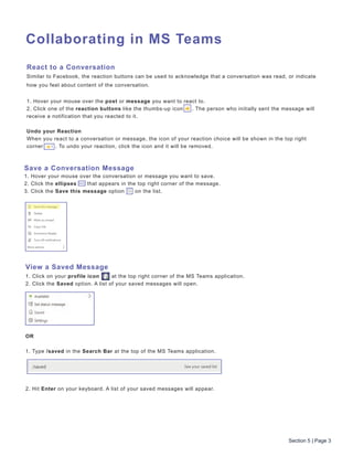 Getting started with microsoft teams | PDF
