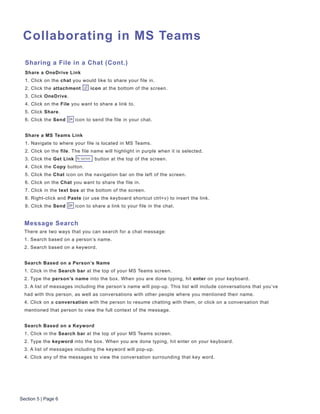 Getting started with microsoft teams | PDF