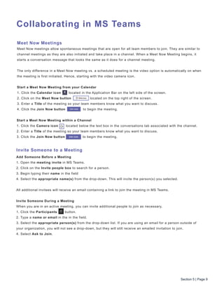 Getting started with microsoft teams | PDF