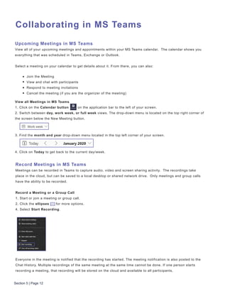 Getting started with microsoft teams | PDF
