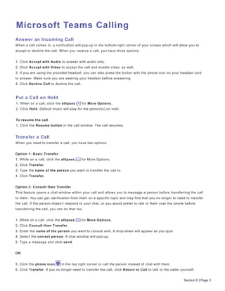 Getting started with microsoft teams | PDF