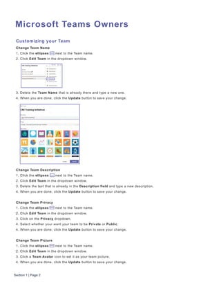 Getting started with microsoft teams | PDF