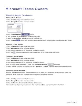 Ms Teams Instructions.pdf Getting started with microsoft teams | PDF